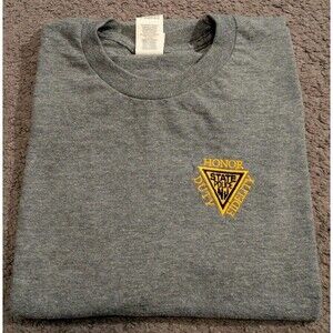 New Jersey State Police NJSP Honor Duty Fidelity Embroidered Gray T-Shirt Men's